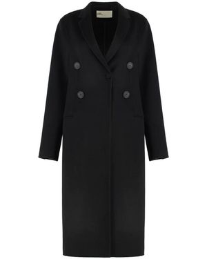 Tory Burch Double-Breasted Coats - Nero
