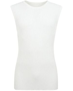 MM6 by Maison Martin Margiela Sleeveless Tops - White