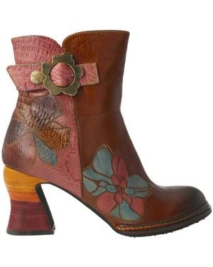Laura Vita Heeled Boots - Brown