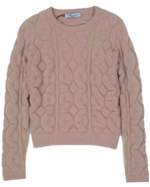 Blumarine Round-Neck Knitwear - Brown