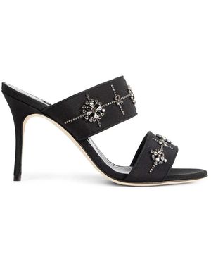 Manolo Blahnik High Heel Sandalen - Zwart