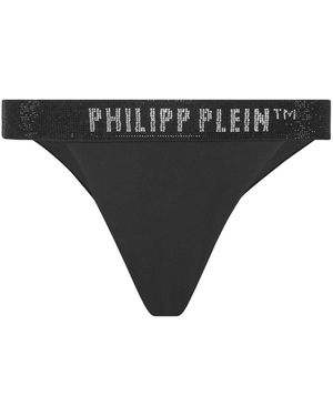 Philipp Plein Badeanzug Slip Elastisch - Schwarz