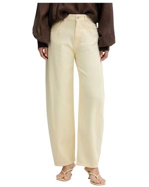 ViCOLO Jeans ,Geel ,Katoen Chiara Balloon Jeans - Naturel