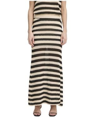 Ichi Maxi Skirts - Multicolor