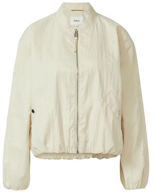 S.oliver Outdoor Jas Met Bomberkraag - Naturel