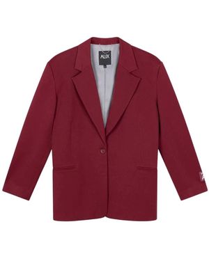 Alix The Label Woven Oversized Blazer - Rood
