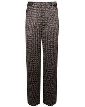 Saint Laurent Straight Trousers - Brown