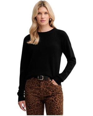 Fracomina Round-Neck Knitwear - Negro