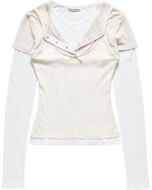 Acne Studios Long Sleeve Tops - Blanco
