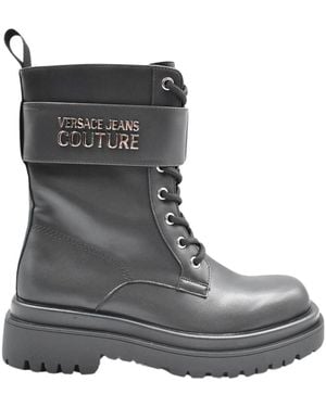 Versace Jeans Couture Lace-Up Boots - Grey