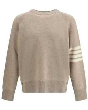 Thom Browne Round-Neck Knitwear - Gris