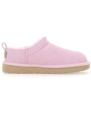 UGG Schoenen ,Roze ,Leer Klassieke Micro Enkellaars