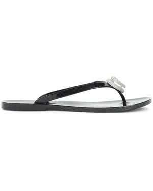 Mach & Mach Double Heart Sandals - Brown