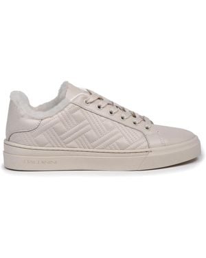 Baldinini Gesteppter Nappa-Leder-Sneaker - Grau