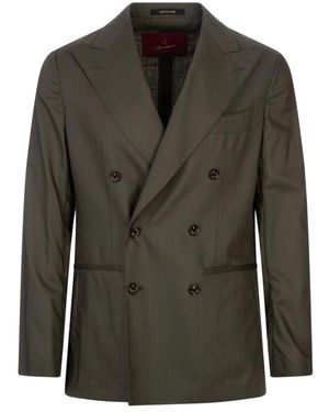 Montecore Jassen ,Groen ,Wol Double-Breasted Blazer