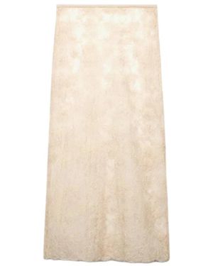 Roseanna Rokken ,Katoen Rose Midi Rok - Naturel
