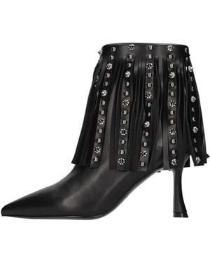 Tosca Blu Schoenen ,Zwart ,Leer Charlotte Enkellaars