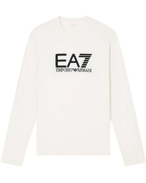 EA7 Long Sleeve Tops - White