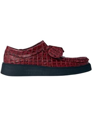 Clarks Krokogeprägte Schnürschuhe - Rot