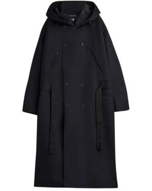 Y-3 Jassen ,Zwart ,Double-Breasted Coats