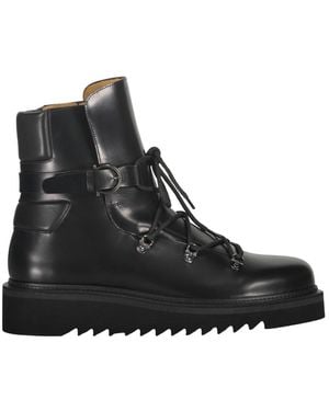 Ferragamo Lace-Up Boots - Zwart