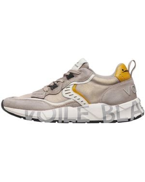 Voile Blanche Schoenen ,Grijs ,Leer Club 01 Sneakers - Wit