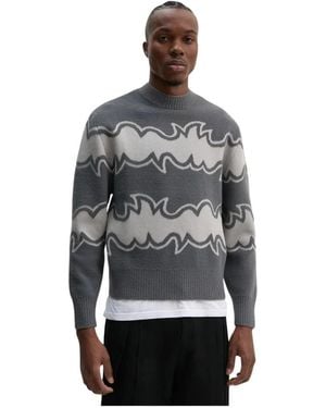 Bluemarble Round-Neck Knitwear - Gris