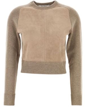 Max Mara Round-Neck Knitwear - Neutro