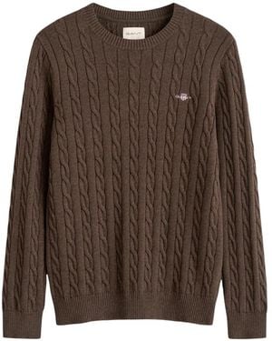 GANT Round-Neck Knitwear - Marron