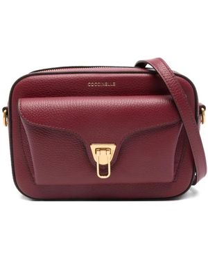 Coccinelle Rode Leren Schoudertas - Rood