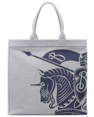 Burberry Stilvolle Tote Bag - Blau