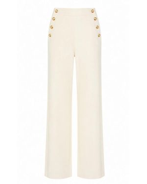 Max Mara Betulla Wide Broeken - Naturel