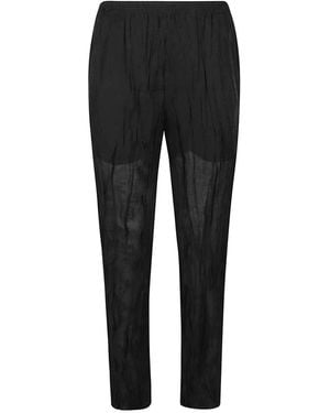 LA PISCINE Slim-Fit Trousers - Nero
