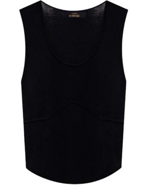Twinset Tops ,Zwart ,Sleeveless Tops