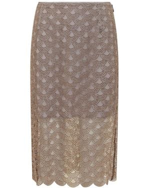 ROTATE BIRGER CHRISTENSEN Midi Skirts - Brown