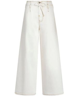 Etro 100% Katoenen Comfortabele Jeans - Wit