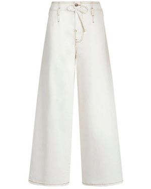 Etro 100% Katoenen Comfortabele Jeans - Wit