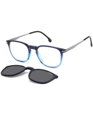 Carrera Stilvolle Opt + Clip-On Brille - Weiß