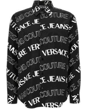 Versace Jeans Couture Casual Hemden - Zwart