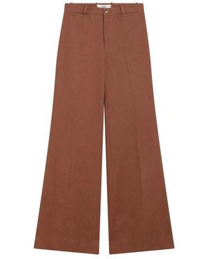 Chloé Wide Trousers - Brown