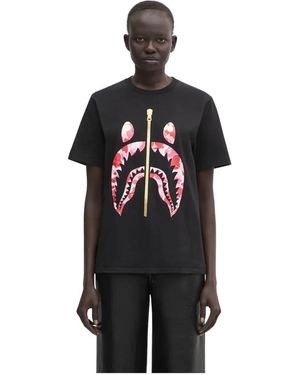 A Bathing Ape Abc Camo Shark T-Shirt - Schwarz