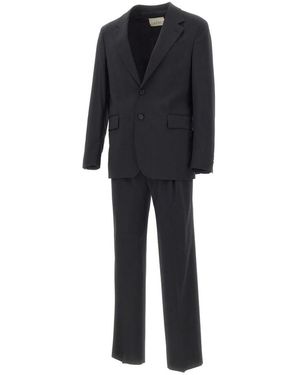 Manuel Ritz Single Breasted Suits - Black