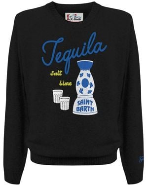 MC2 Saint Barth Heron Rundhals-Strickpullover - Schwarz