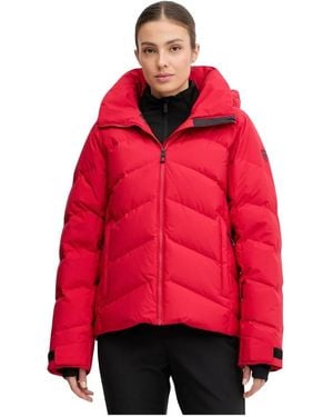 Rossignol Fitness ,Rood ,Leer Wispile Ripstop Down Jacket