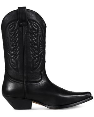 MM6 by Maison Martin Margiela Cowboy Boots - Nero