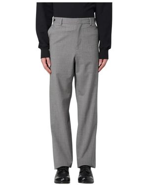 MSGM Straight Trousers - Gris