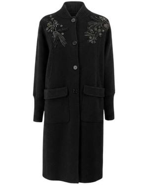 Ermanno Scervino Single-Breasted Coats - Black