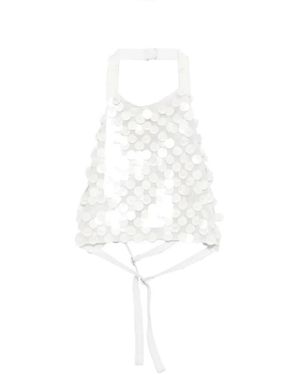 P.A.R.O.S.H. Sleeveless Tops - White