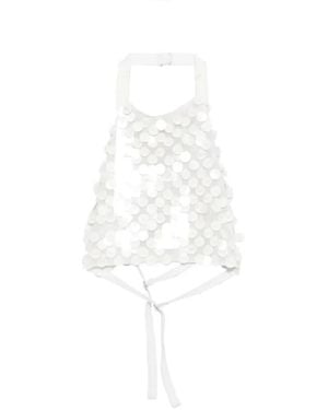 P.A.R.O.S.H. Sleeveless Tops - White
