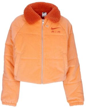 Nike Faux Fur & Shearling Jackets - Orange